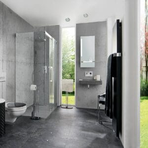 Svítidlo Heitronic chrom matný hliníkový odlitek