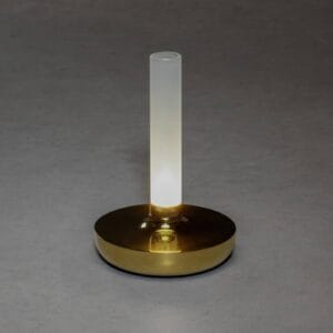 Svítidlo Konstsmide zlatá/mražená hliník/sklo