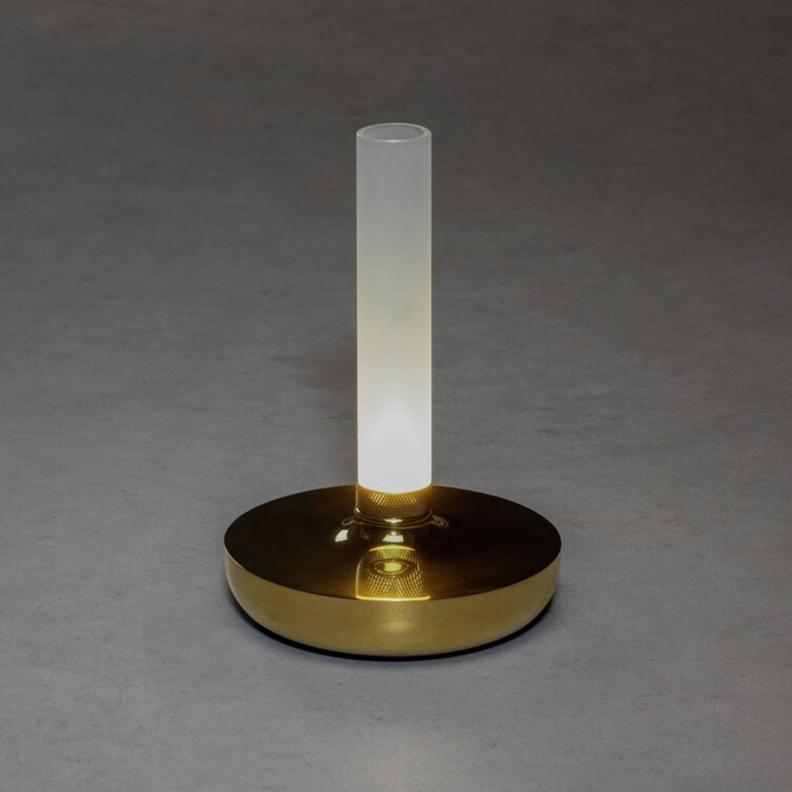 Svítidlo Konstsmide zlatá/mražená hliník/sklo