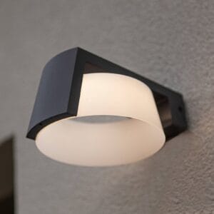 Svítidlo LUTEC antracit/bílá hliník/polykarbonát