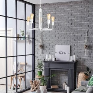 Svítidlo Lamkur bílá ocel