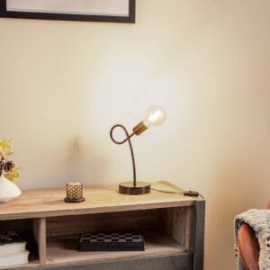 Svítidlo Lamkur černá ocel