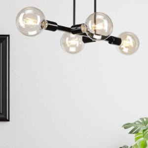 Svítidlo Lamkur černá ocel