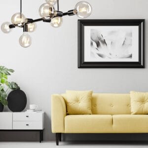 Svítidlo Lamkur černá ocel