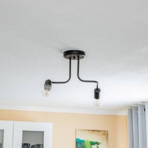 Svítidlo Lamkur černá ocel