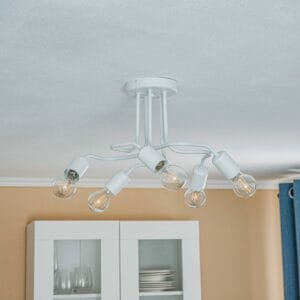 Svítidlo Lamkur bílá ocel