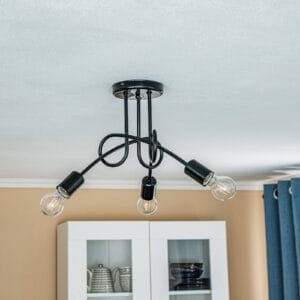 Svítidlo Lamkur černá ocel