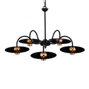 Svítidlo Lamkur černý/měď ocel/plast