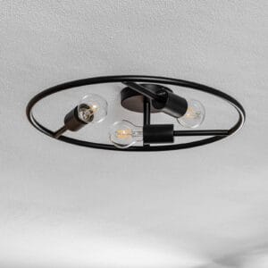 Svítidlo Lucande černá Ocel