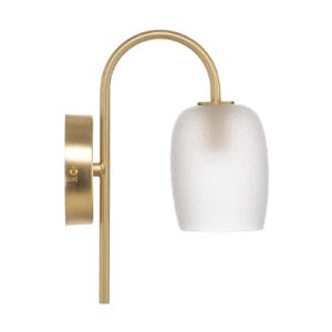 Svítidlo Lucande mosaz/písková bílá železo/sklo