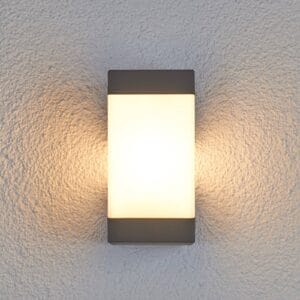 Svítidlo Lucande grafitově šedá/opálově bílá Hliník/polykarbonát