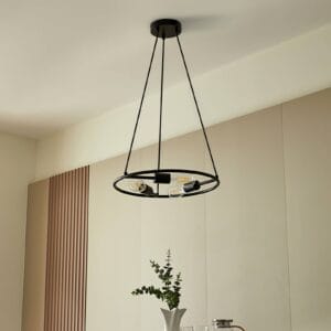 Svítidlo Lucande černá Ocel