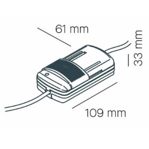 Svítidlo Milan Iluminación černá plastový tlakový odlitek