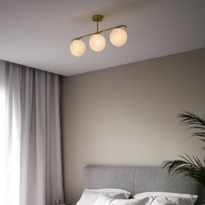 Svítidlo Nordlux mosaz/bílá kov/sklo