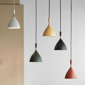 Svítidlo Northern matně bílý ocel/mosaz