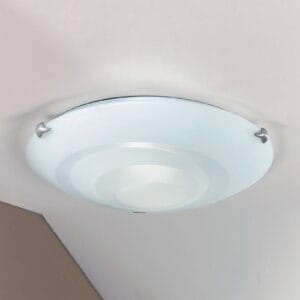 Svítidlo Orion opálová bílá/nikl ocel/sklo