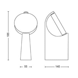 Svítidlo Philips antracit hliník