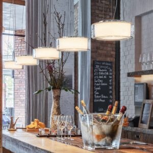 Svítidlo Serien Lighting hliník leštěný/čirá/opálová bílá hliník leštěný/nerezová ocel/sklo/polykarbonát