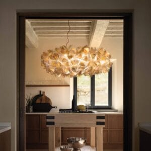 Svítidlo Slamp zlatá/červená Cristalflex®