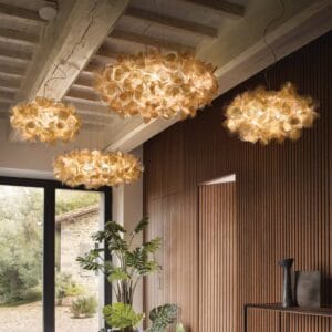 Svítidlo Slamp zlatá/čirá Cristalflex®