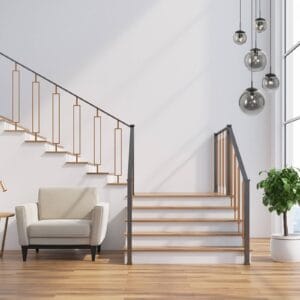 Svítidlo Steinhauer černá kov/kouřové sklo