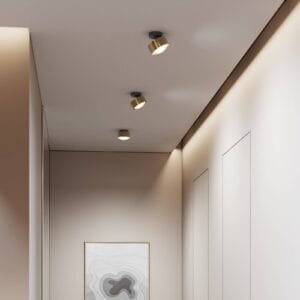 Svítidlo Top Light mosaz kartáčovaná/černá matná hliník zinek/sklo