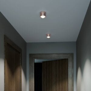 Svítidlo Top Light kartáčovaná měď hliník zinek/sklo