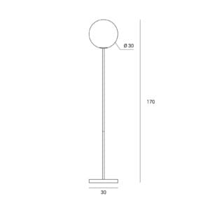 Svítidlo miloox by Sforzin šedý/bílý kov/sklo
