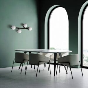 Svítidlo miloox by Sforzin černá/bílá kov/sklo