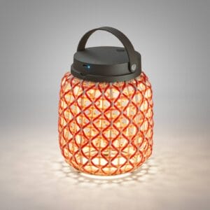 Svítidlo Bover grafitová hnědá/červená nerezová ocel/hliník/syntetické vlákno/polykarbonát