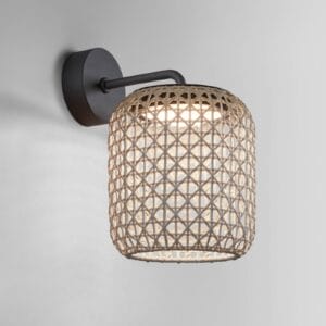 Svítidlo Bover grafitově hnědá/béžová nerezová ocel/hliník/syntetické vlákno/polykarbonát