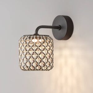 Svítidlo Bover grafitově hnědá/hnědá nerezová ocel/hliník/syntetické vlákno/polykarbonát