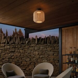 Svítidlo Bover grafitově hnědá/hnědá nerezová ocel/hliník/syntetické vlákno/polykarbonát