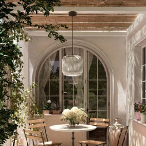 Svítidlo Bover grafitově hnědá/béžová nerezová ocel/hliník/syntetické vlákno/polykarbonát