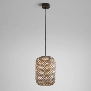 Svítidlo Bover grafitově hnědá/hnědá nerezová ocel/hliník/syntetické vlákno/polykarbonát