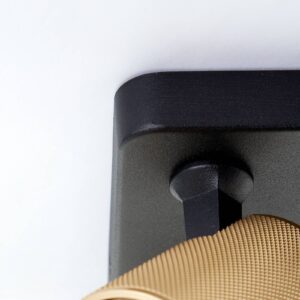 Svítidlo Brilliant písková/zlatá/černá hliník