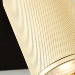 Svítidlo Brilliant písková/zlatá/černá hliník