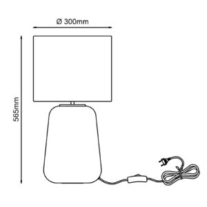 Svítidlo Brilliant šedá/žlutá látka/sklo