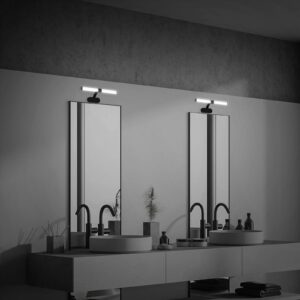 Svítidlo Briloner černá/satinovaná plast