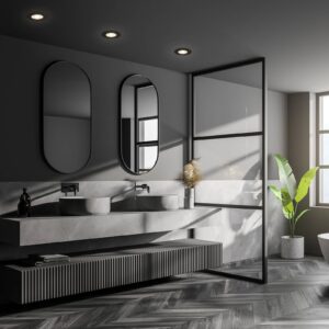 Svítidlo Briloner černá plast