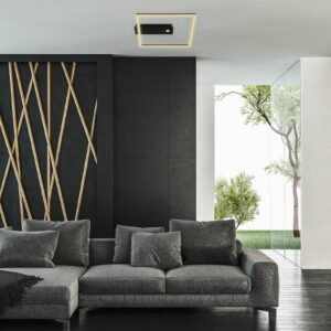 Svítidlo Briloner černá/satinovaná kov/plast