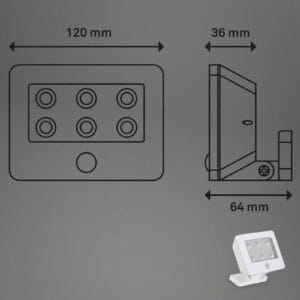 Svítidlo Briloner bílá plast