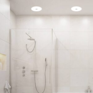 Svítidlo Briloner hliník/satinovaný plast/kov