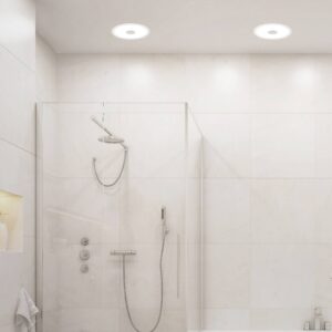 Svítidlo Briloner hliník/satinovaný plast/kov