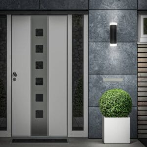 Svítidlo Briloner černá/průhledná kov/plast