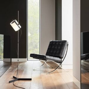 Svítidlo Carpyen khaki/černý dub/matný nikl textil/dubové dřevo/kov