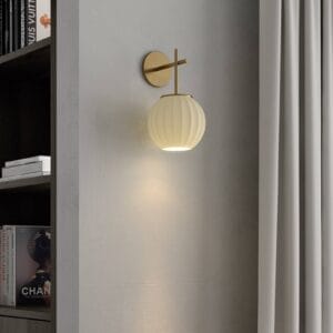 Svítidlo Carpyen zlatý/bílý porcelán/kov