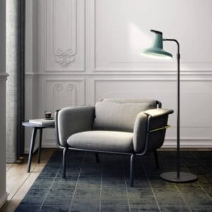 Svítidlo Carpyen mátově zelená/černá kov