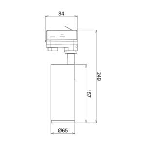 Svítidlo Deko-Light bílá (RAL 9016) Hliník/PMMA