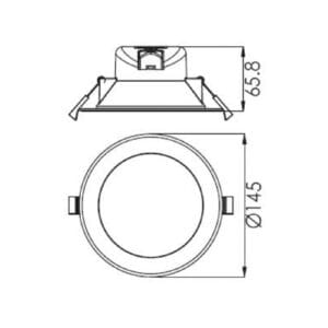 Svítidlo Deko-Light bílá (RAL 9016) plast
